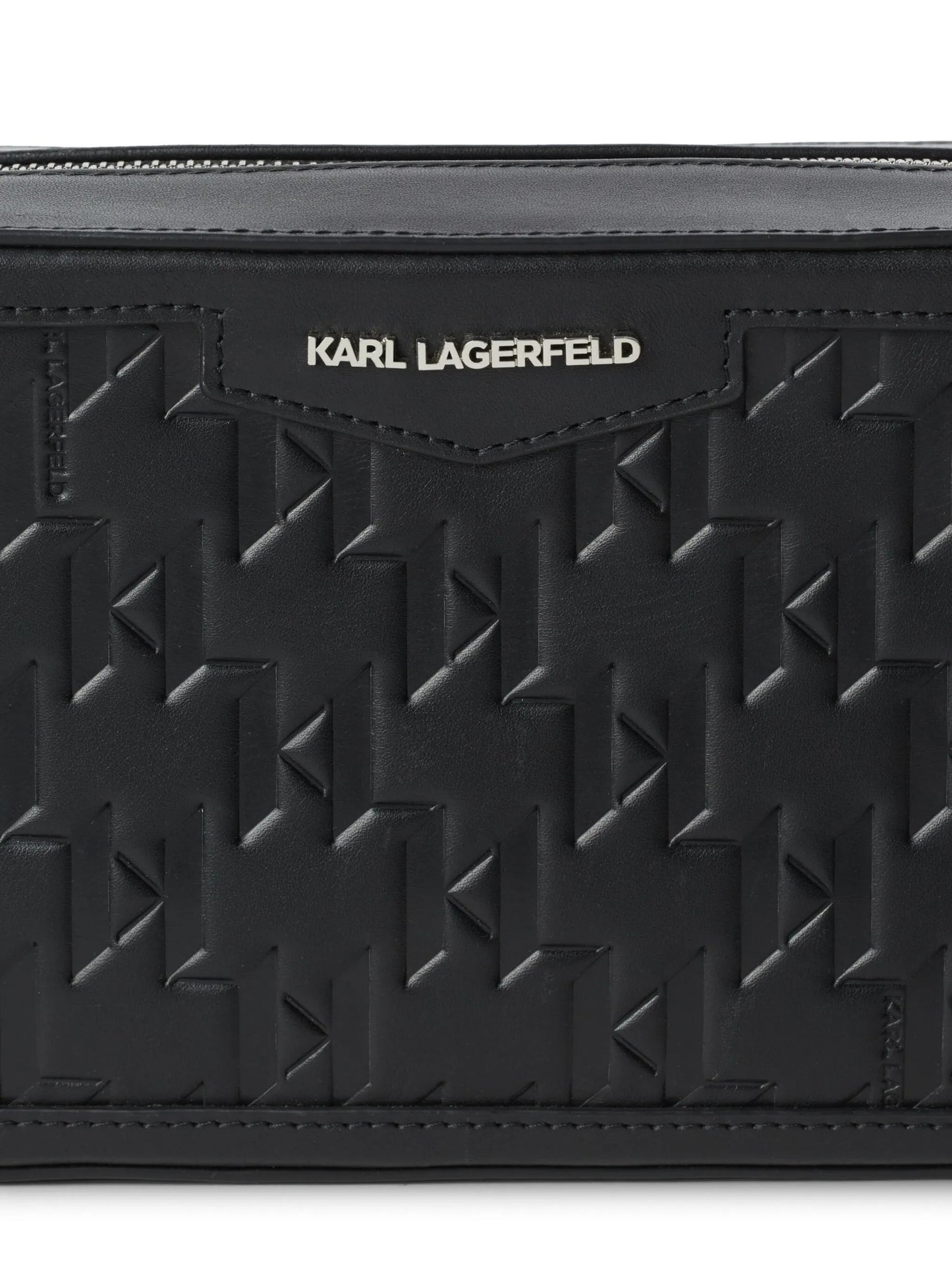 KarlLagerfeld Loom leather camera bag