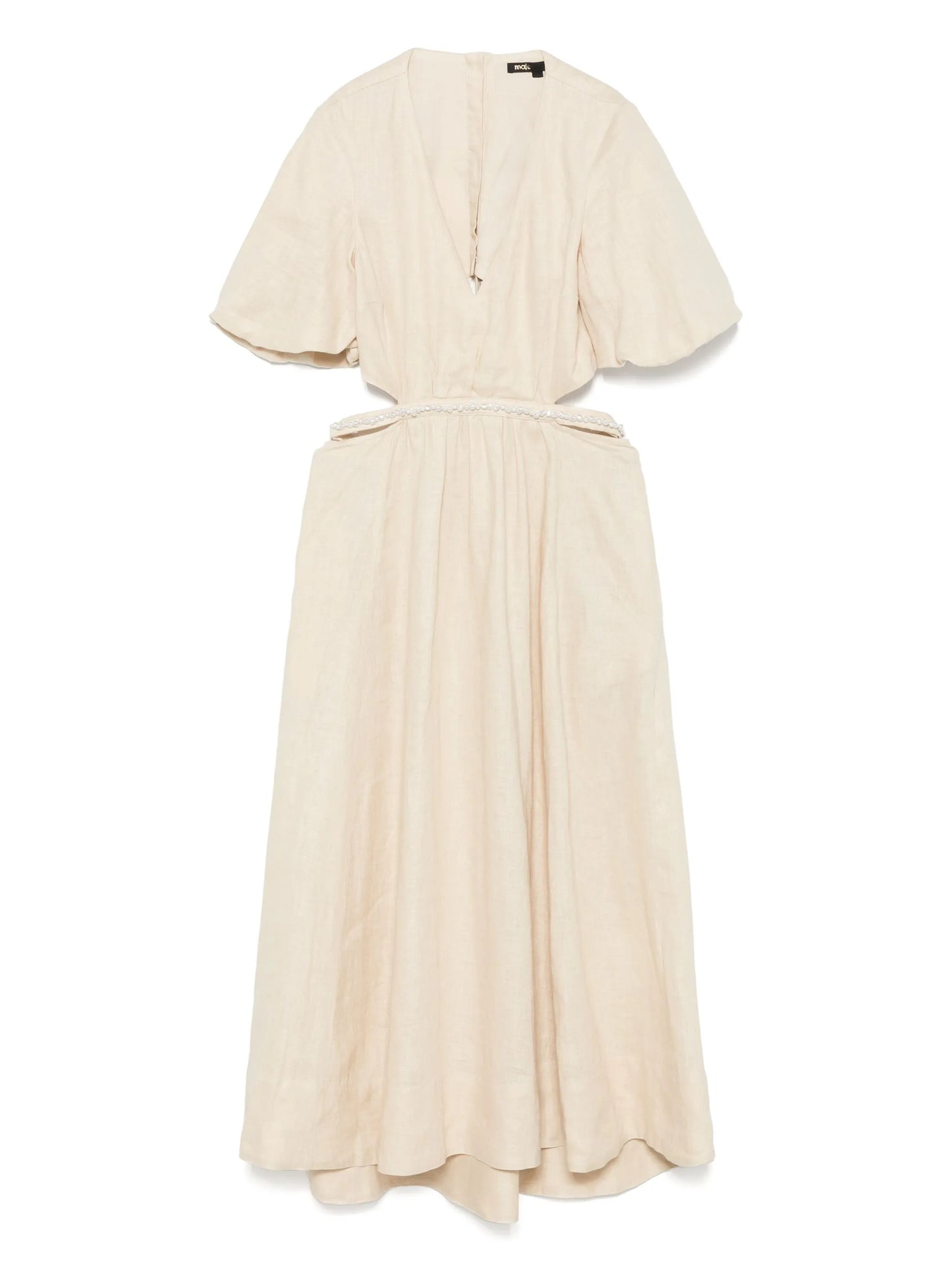 MiuMiu faux-pearl-embellished midi dress