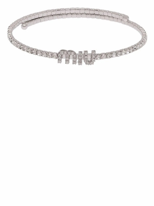 Miumiu collier à ornements en cristal