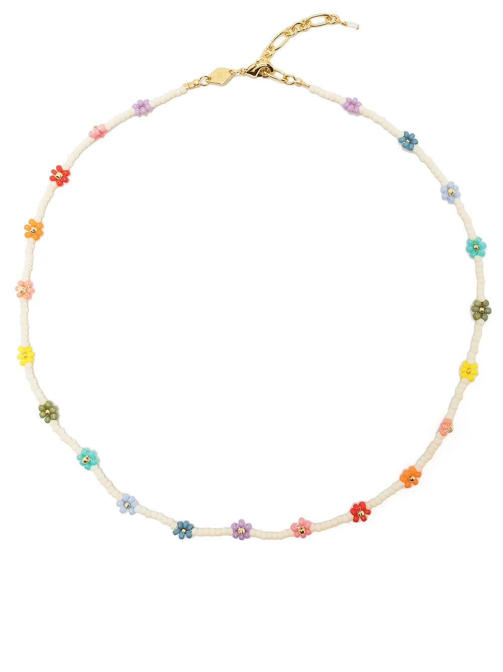 Anni Lu Multicolor Flower Power Iconic Acrylic Necklace Trendy Women