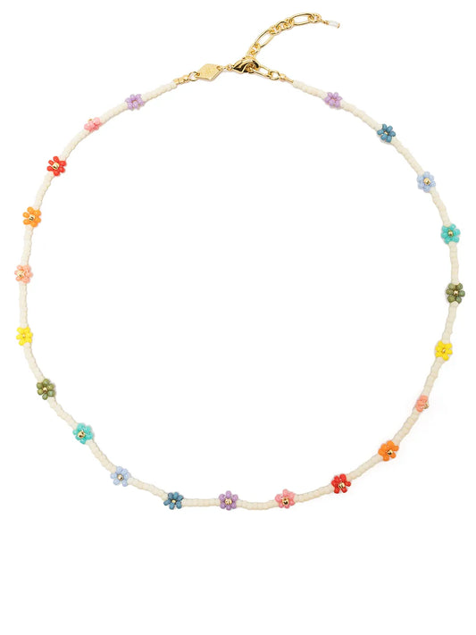 Anni Lu Multicolor Flower Power Iconic Acrylic Necklace Trendy Women