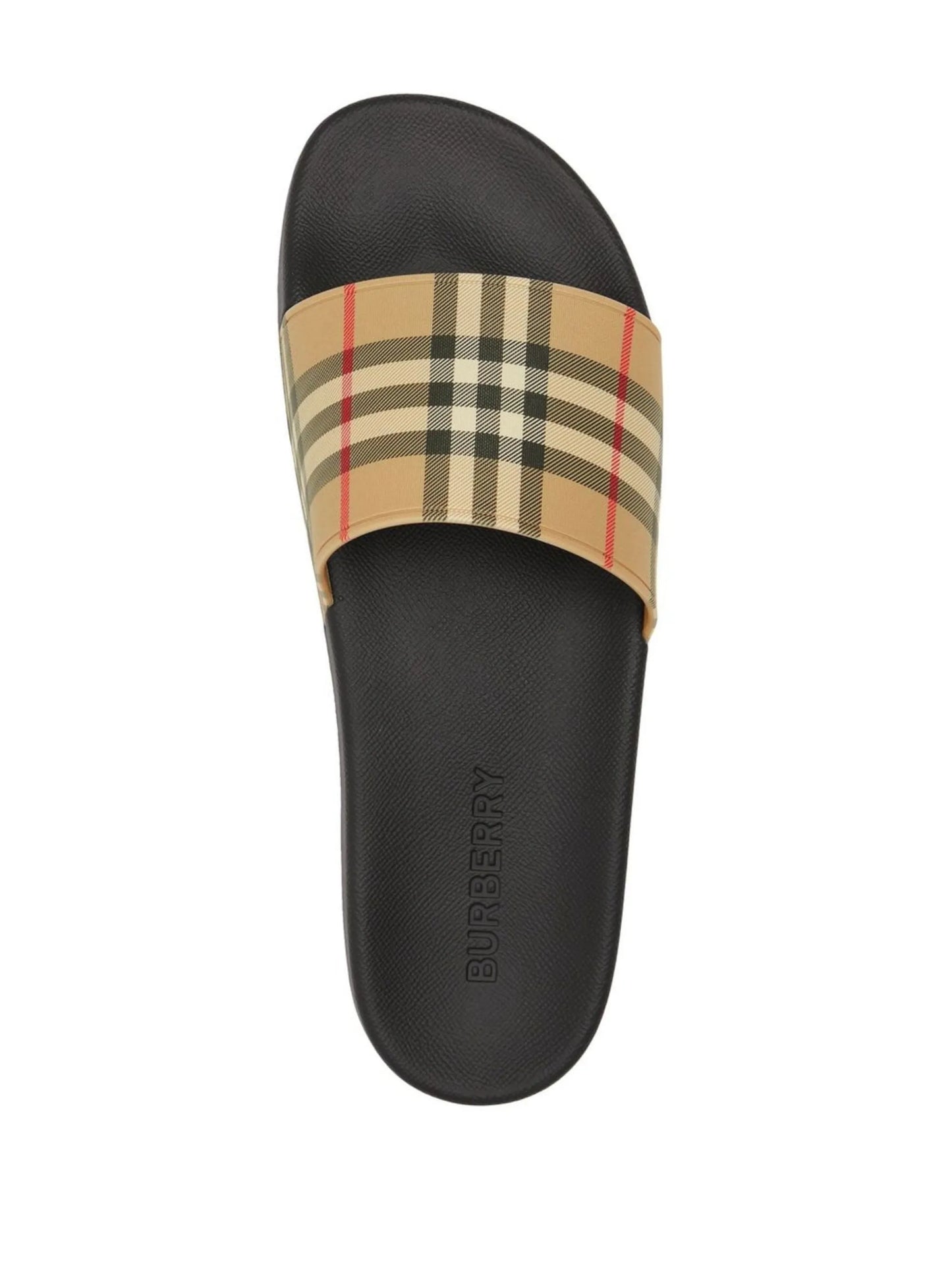 Burberry tage check print slides