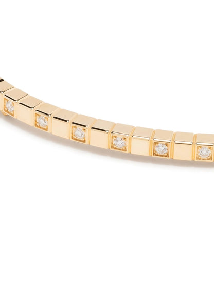 18kt yellow gold Ice Cube diamond bangle