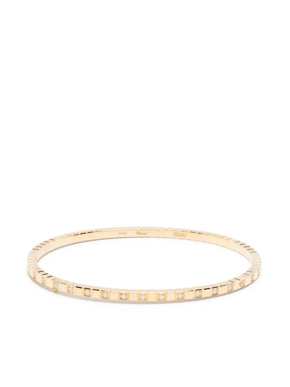 18kt yellow gold Ice Cube diamond bangle