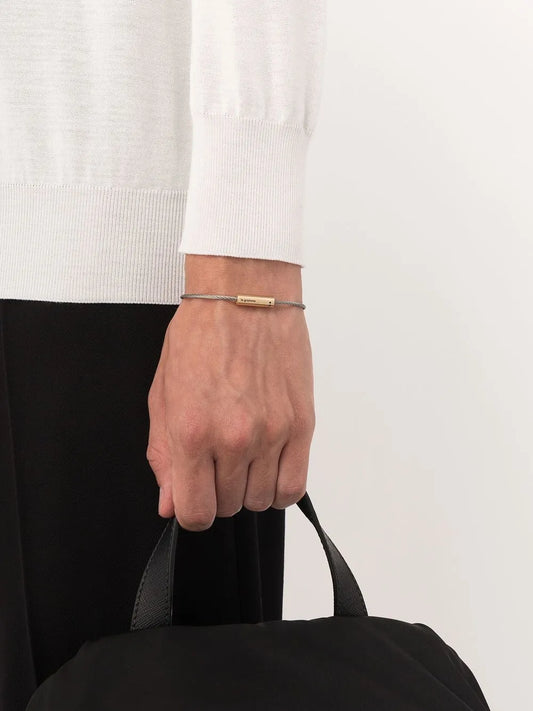 Le Gramme 18kt Yellow Gold & Sterling Silver 6g Cable Bracelet