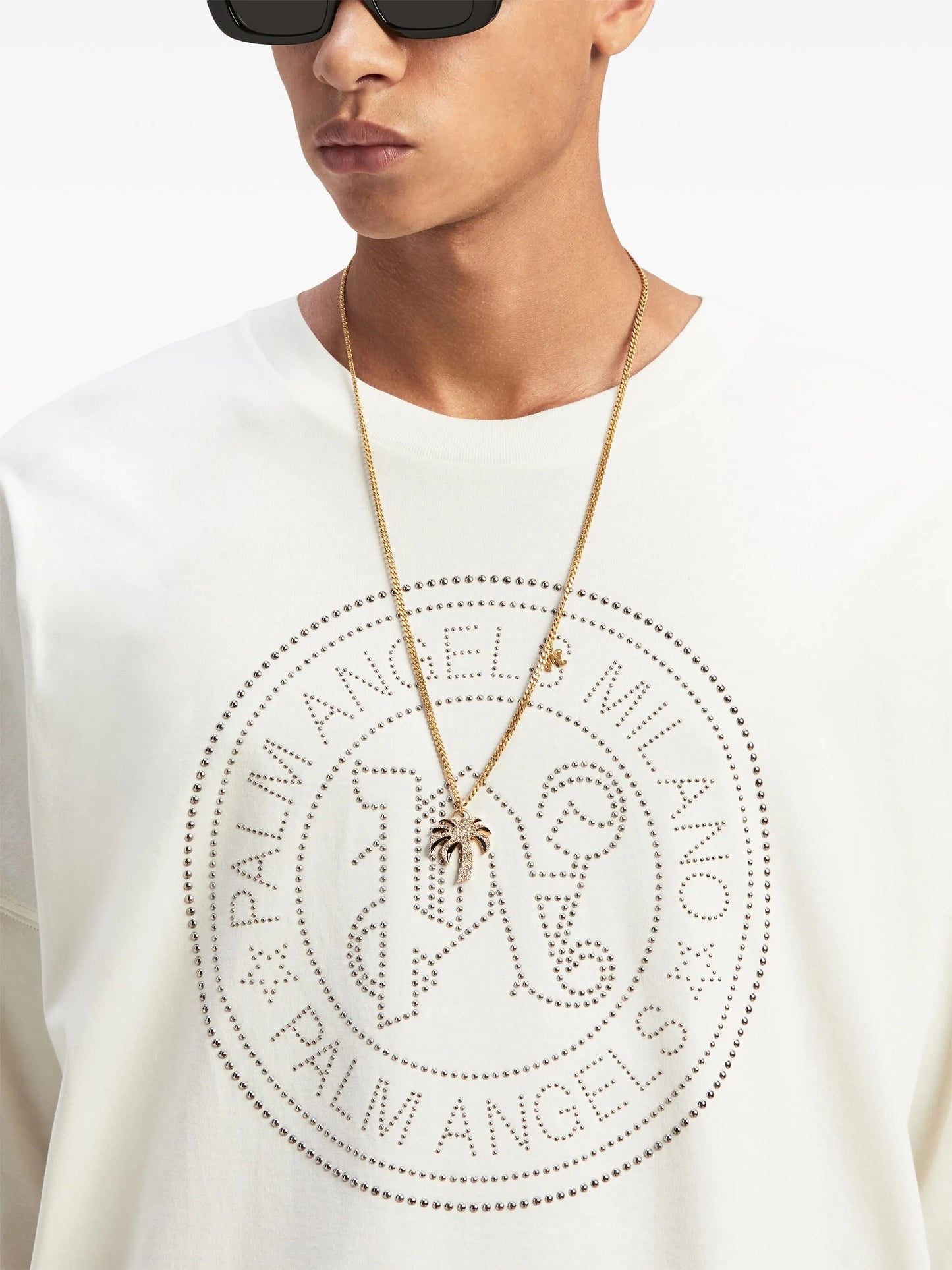 Palm Angels studded T-shirt