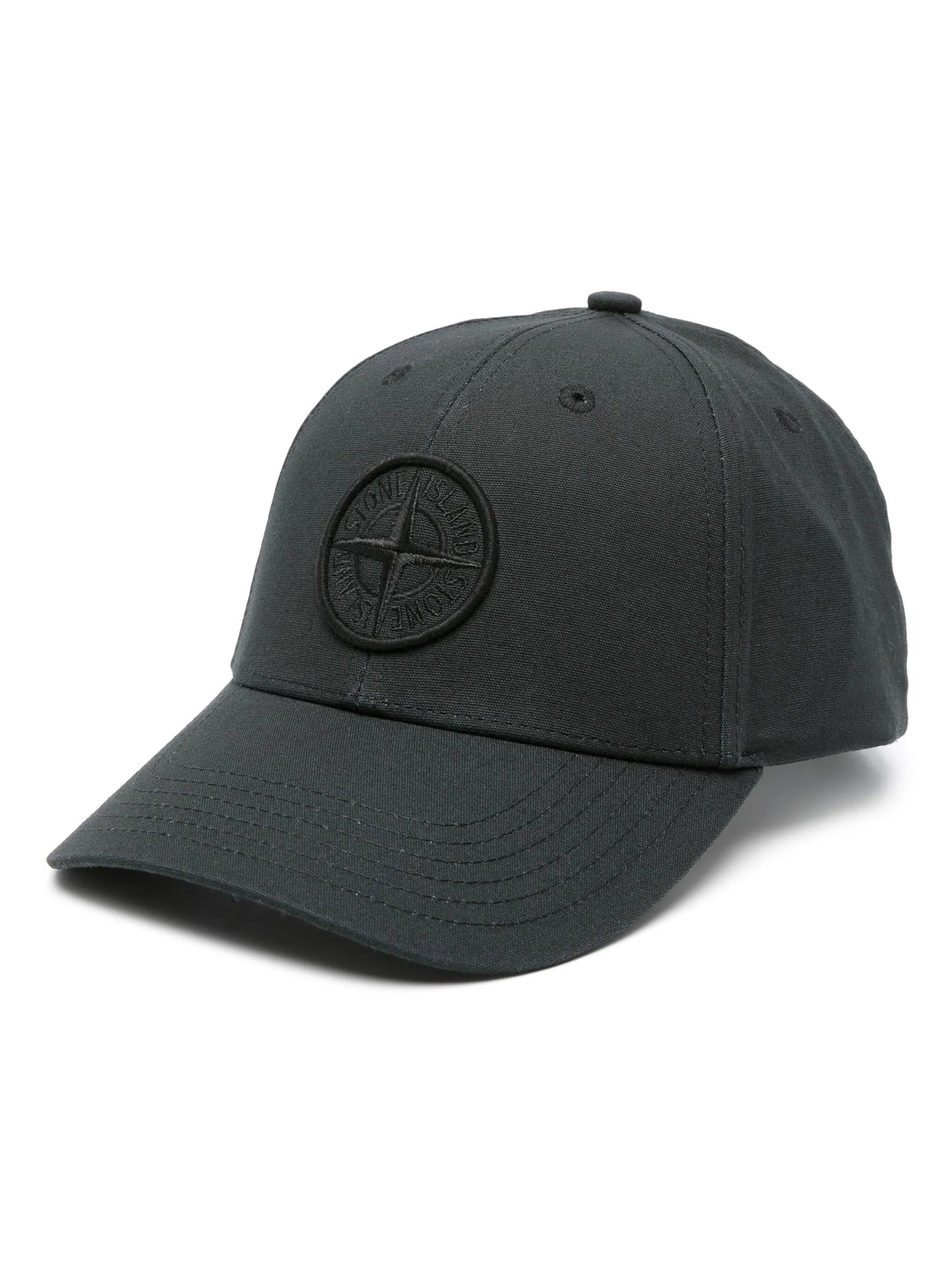 Stone Island embroidered-logo cotton cap