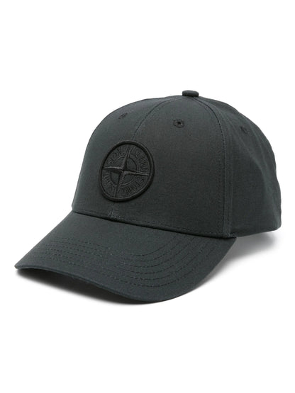 Stone Island embroidered-logo cotton cap