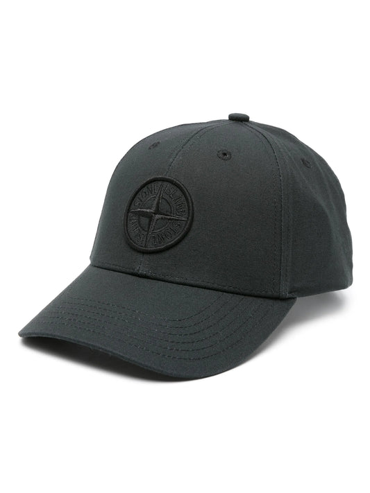 Stone Island embroidered-logo cotton cap
