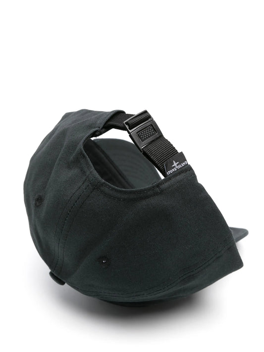 Stone Island embroidered-logo cotton cap