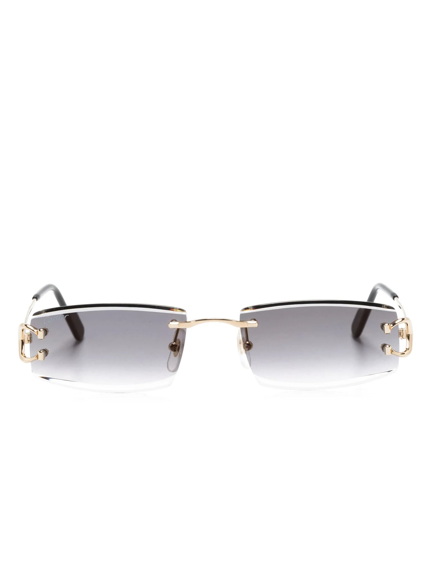 Cartier's Eyewear  rectangle-frame rimless sunglasses