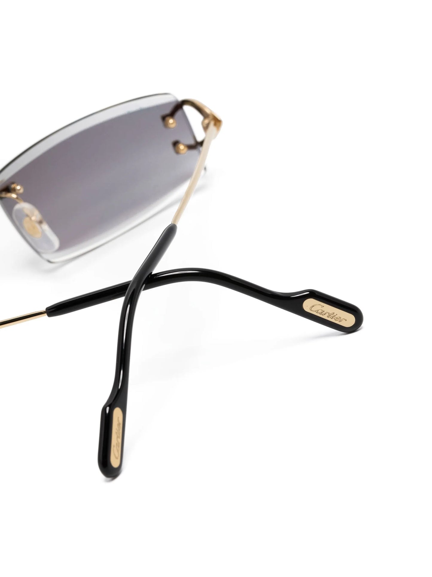 Cartier's Eyewear  rectangle-frame rimless sunglasses