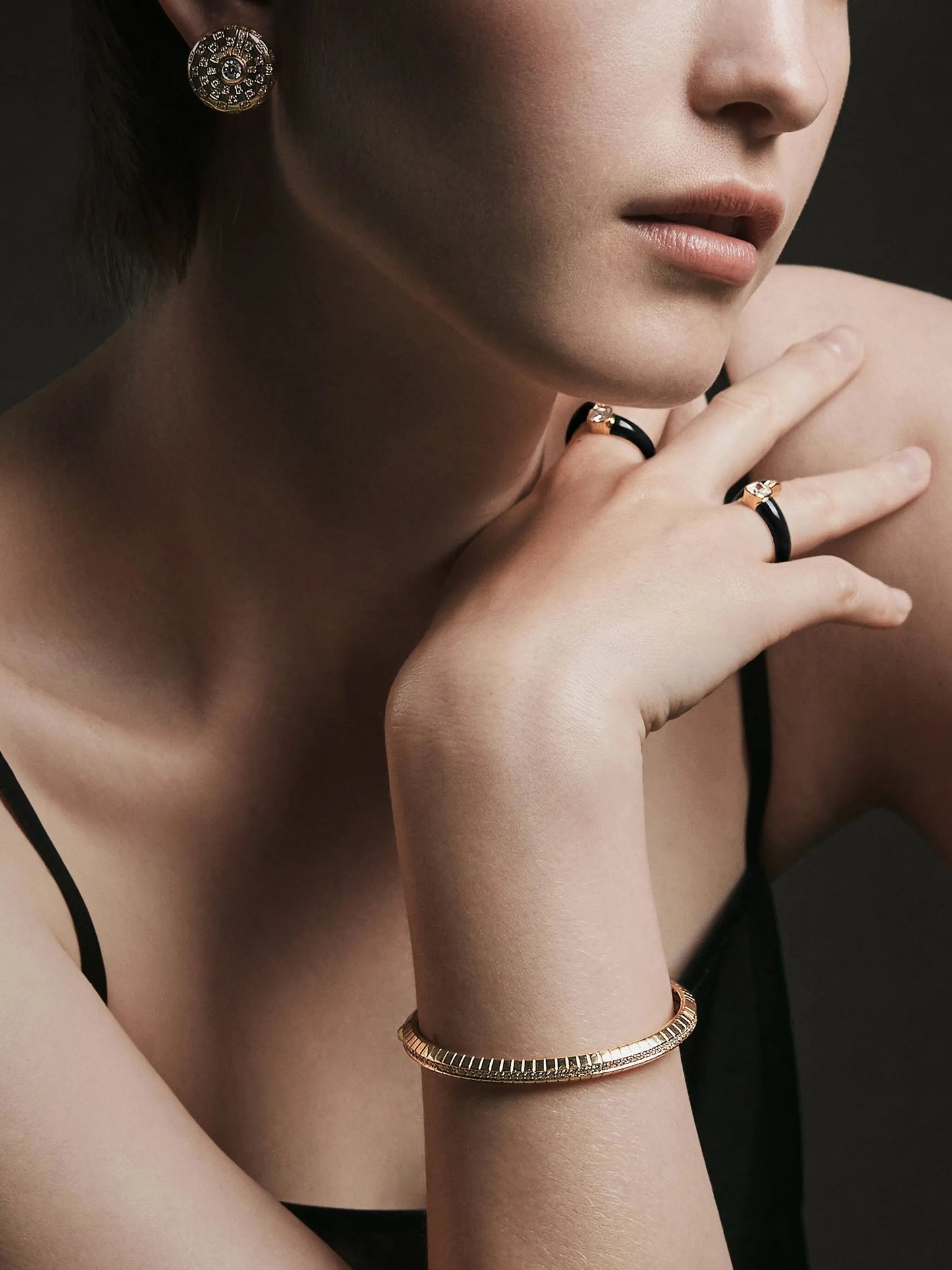 ETR Diamond Bangle 18kt recycled yellow gold