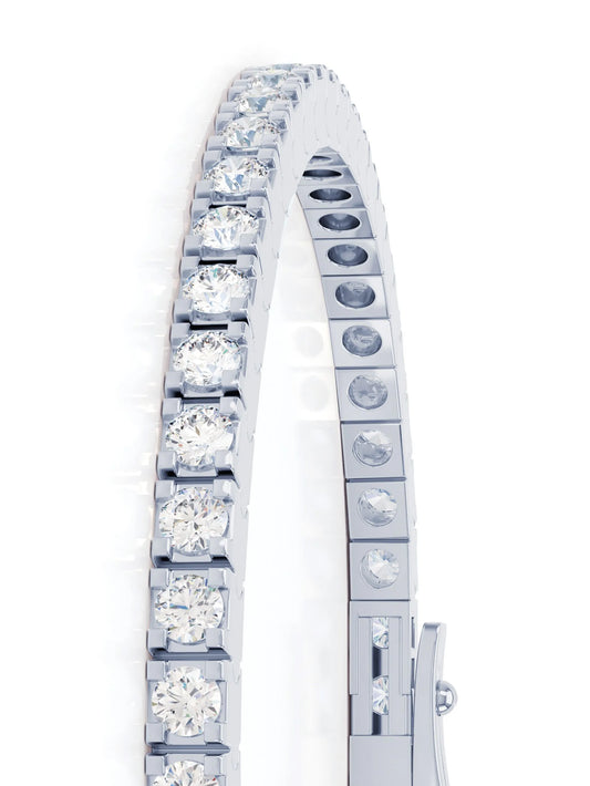 ROSEKEY 18kt white gold diamond tennis bracelet