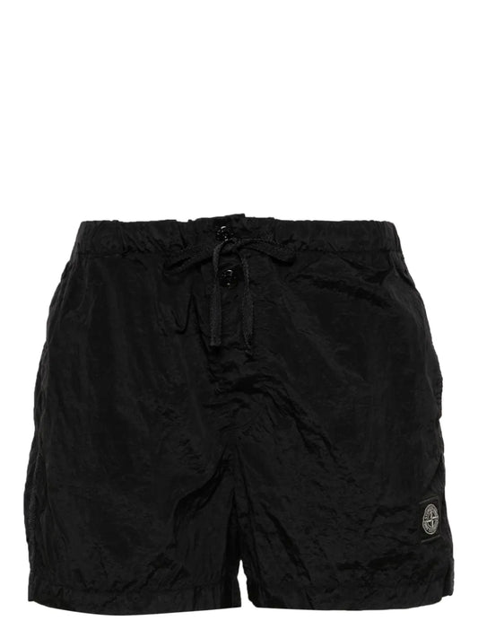 Stone Island Compass-patch swim shorts