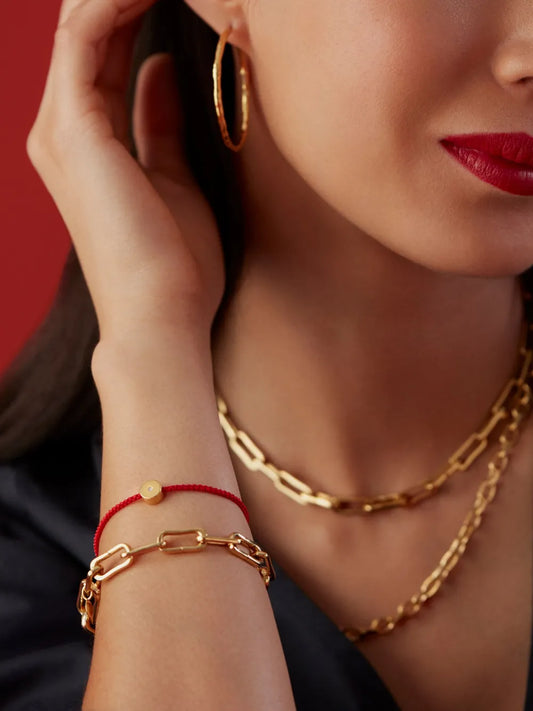 Monica Vinader Recycled Gold Adjustable Rope-Detail Bracelet