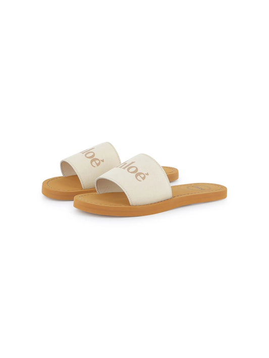Chloe  logo-print flip flops