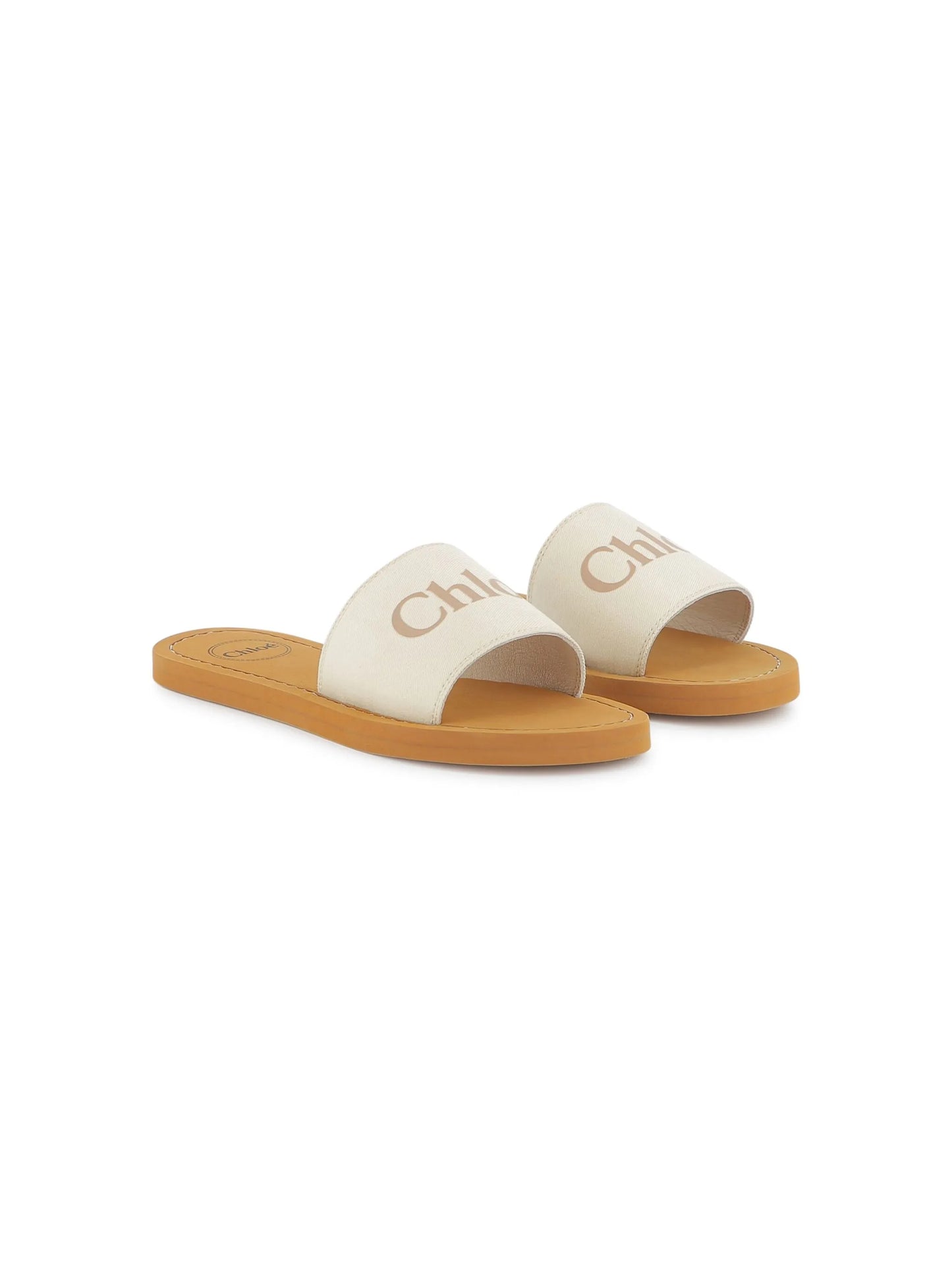 Chloe  logo-print flip flops
