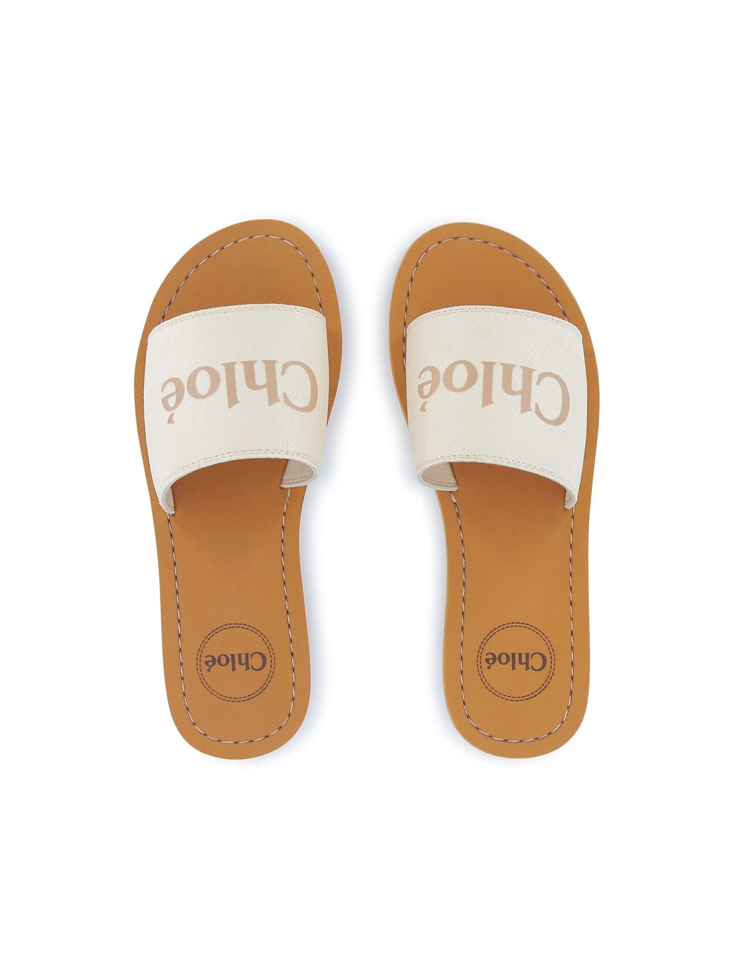 Chloe  logo-print flip flops