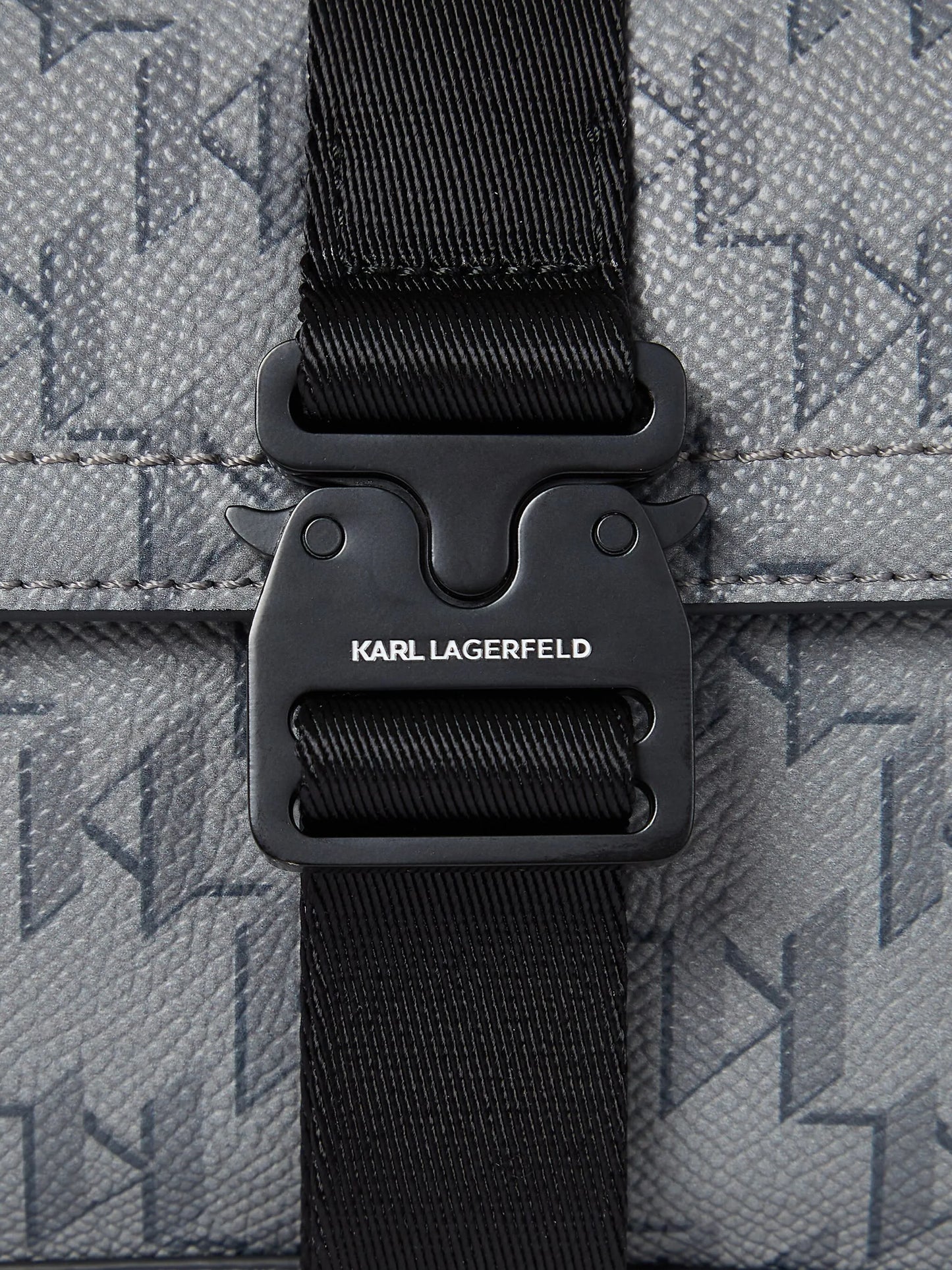 Karl Lagerfeld  monogram buckled bag