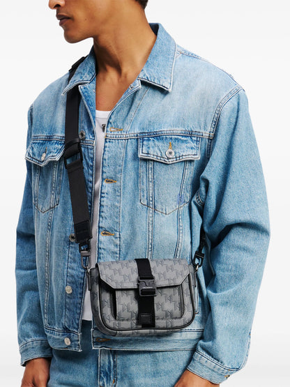 Karl Lagerfeld  monogram buckled bag
