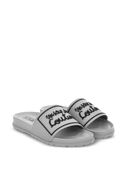 Versace Jeans Couture  ridged-sole slides