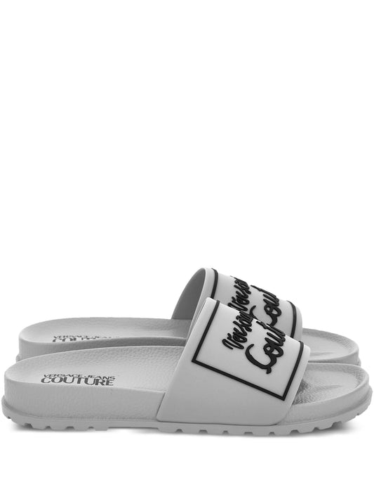 Versace Jeans Couture  ridged-sole slides