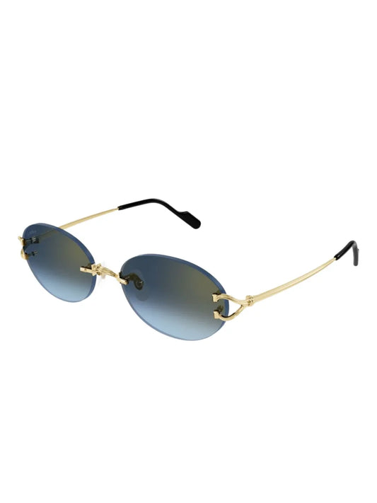 Cartier Round Sunglasses Gold