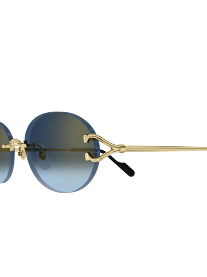 Cartier Round Sunglasses Gold