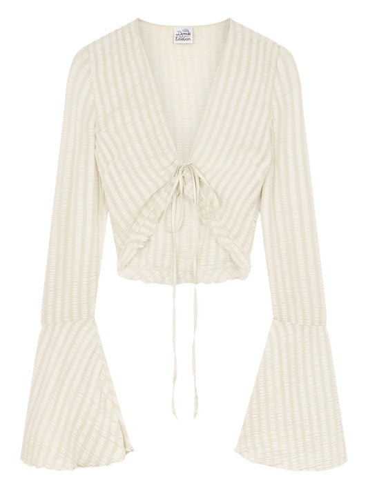 Donban silk cropped blouse