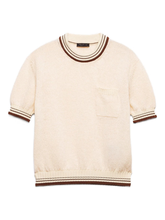 Prada Kurzärmeliger Pullover