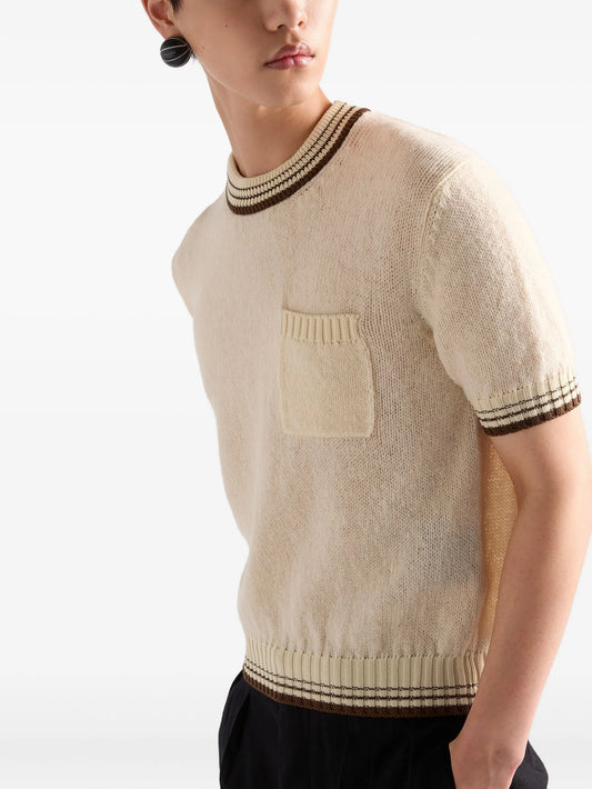 Prada Kurzärmeliger Pullover
